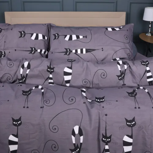 Комплект постельного белья Ranforce Elite 17-0772 Night cats - 2