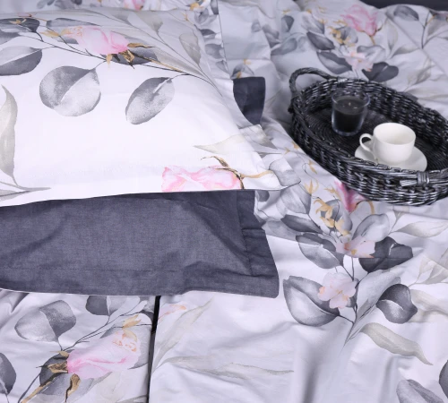 Наволочка Поплин 00-7 "Pink Flowers" - 2