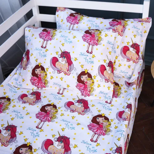 Простирадло Ranforce Elite 17-0704 Принцеса та Єдиноріг