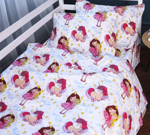 Підковдра Бязь 17-0704 Принцеса та Єдиноріг