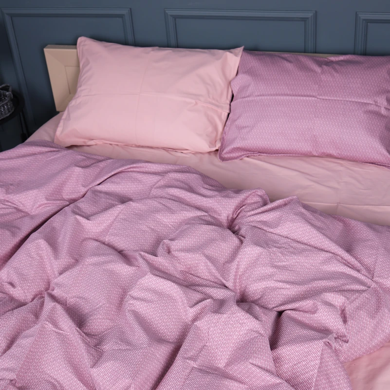 Комплект постельного белья Сатин 22-1376 Purple Dots - 1