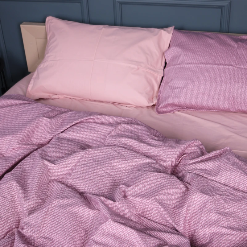 Комплект постельного белья Сатин 22-1376 Purple Dots - 2