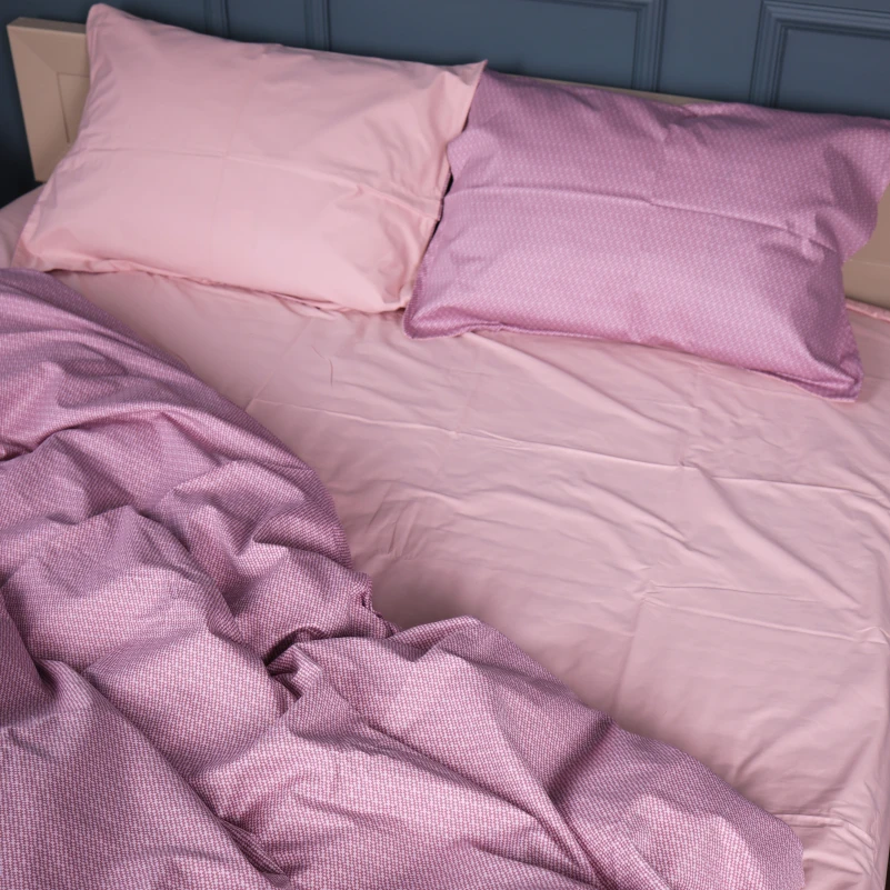 Комплект постельного белья Сатин 22-1376 Purple Dots - 4