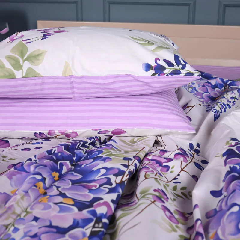 Простирадло Ranforce Elite 17-0723 Purple Flowers - 3