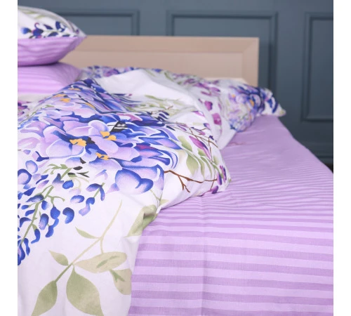 Простирадло Ranforce Elite 17-0723 Purple Flowers