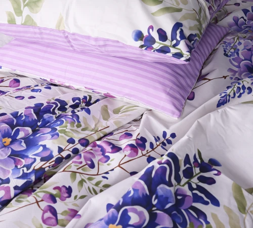 Наволочка Бязь 17-0723 Purple Flowers