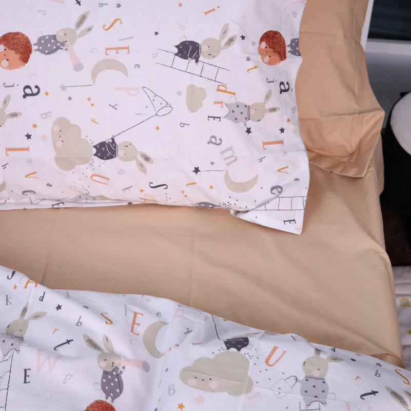 Комплект постільної білизни Poplin Line Kids Time 06 "Rabbit Alphabet" - 5