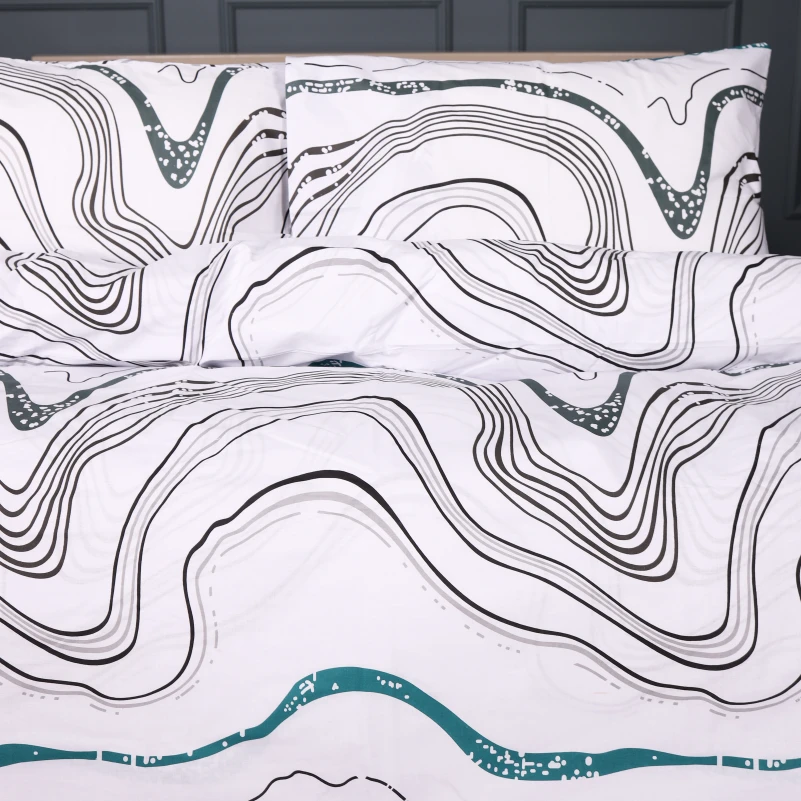 Комплект постільної білизни Ranforce Elite 17-0696 River Streams - 2