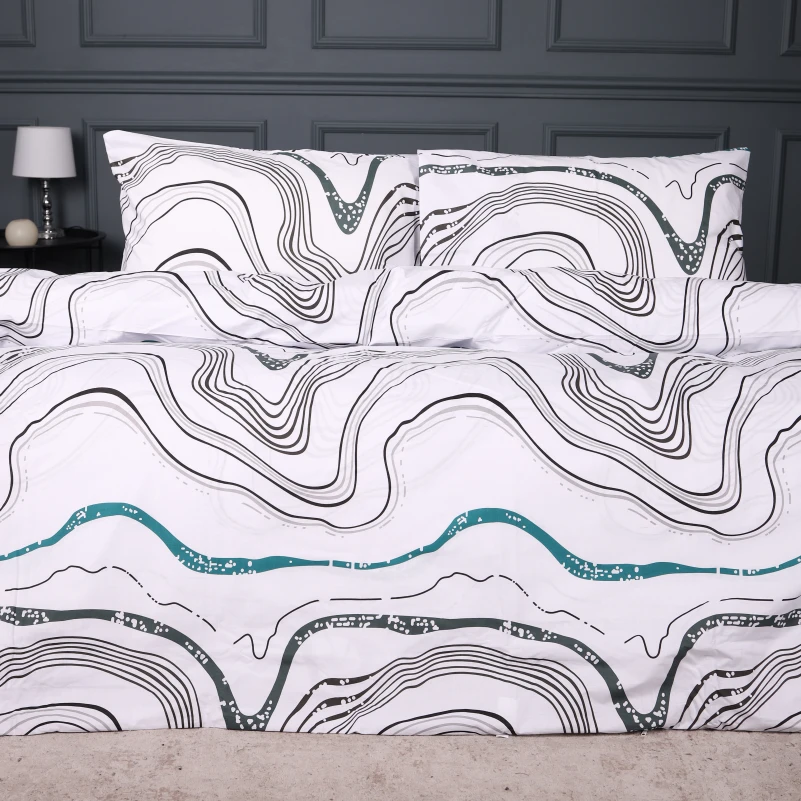 Комплект постільної білизни Ranforce Elite 17-0696 River Streams