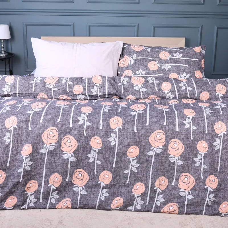 Комплект постельного белья Ranforce Elite 17-0706 Silver Petals