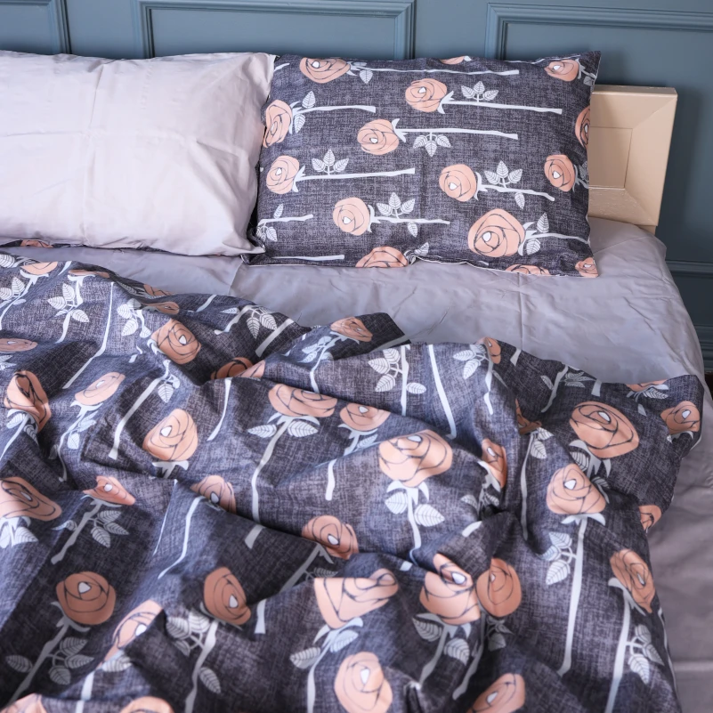 Комплект постільної білизни Бязь 17-0706 Silver Petals - 2