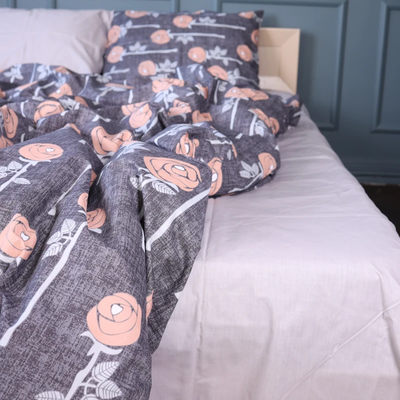 Комплект постільної білизни Бязь 17-0706 Silver Petals - 3