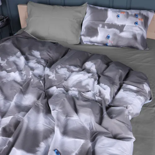 Підковдра Сатин Kids Time 22-1402 Silvery Cats