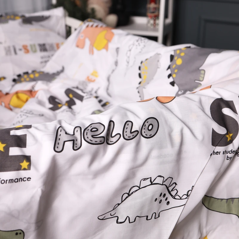 Комплект постільної білизни Бязь Kids Time 17-0698 Smoky Dinosaurs - 2