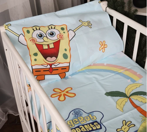 Простынь Бязь Kids Time 17-0684-1 Spanch Bob