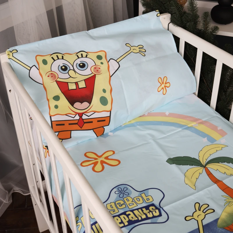 Комплект постільної білизни Бязь Kids Time 17-0684-1 Spanch Bob - 6