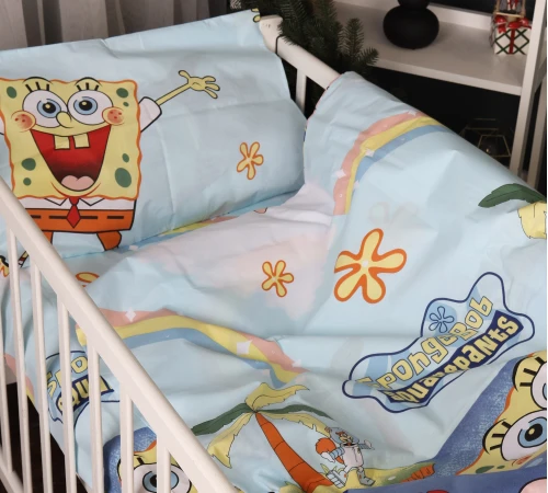 Простынь Бязь Kids Time 17-0684-1 Spanch Bob - 2