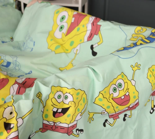 Підковдра Бязь 17-0688 Спанч Боб і Патрік