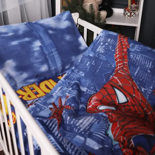 Простынь на резинке (бязь) Kids Time 17-0700 Spider-Man - высота 10 см - 2