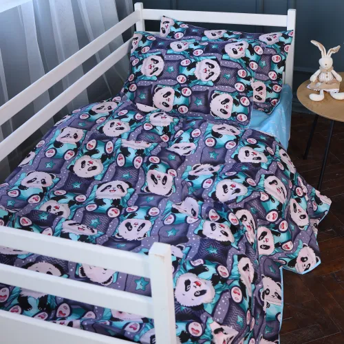 Підковдра Бязь Kids Time 17-0722 Tiny Panda - 5