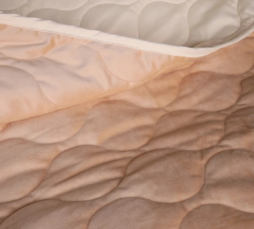 Набір покривало + наволочки 2 шт №5050 Velor charm Beige - 2