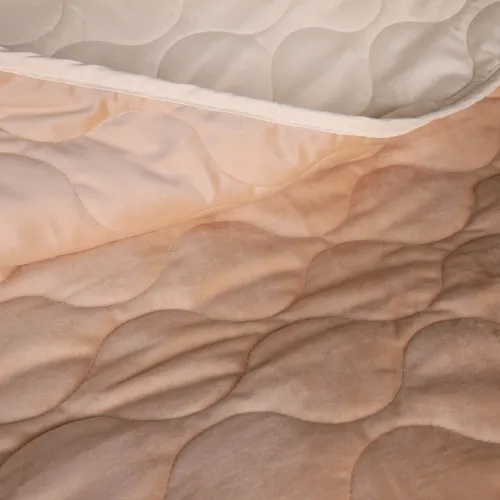 Набір покривало + наволочки 2 шт №5050 Velor charm Beige - 2