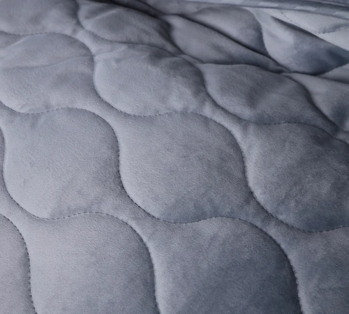 Покривало №5052 Velor charm Dark grey - 2