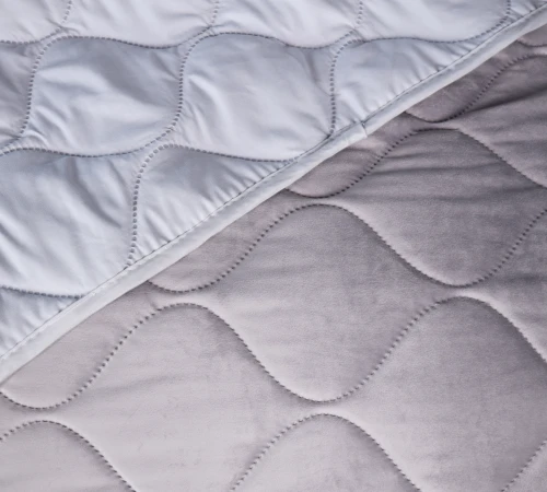 Покривало №5051 Velor charm Light gray - 2