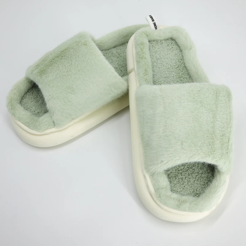 Тапочки "Warm Haven" green - 1