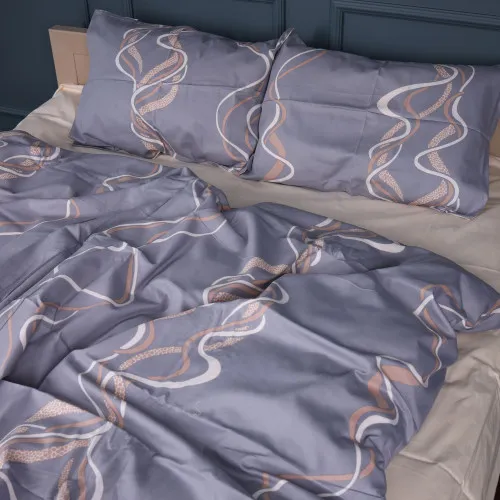 Простирадло Сатин 22-1407 Wavy lines - 2