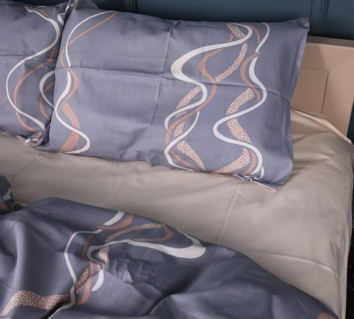 Простирадло Сатин 22-1407 Wavy lines