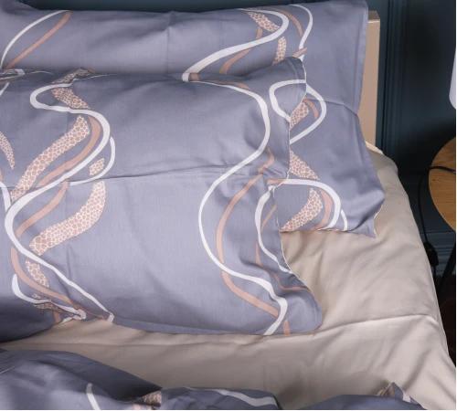 Наволочка Сатин 22-1407 Wavy lines