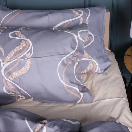 Наволочка Сатин 22-1407 Wavy lines