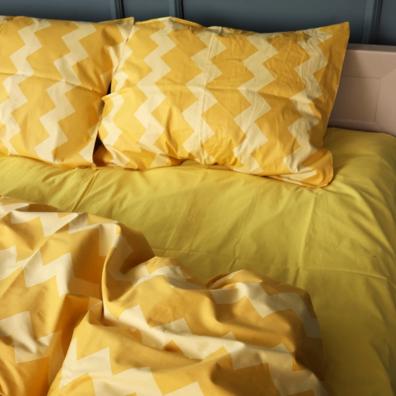 Наволочка Сатин 22-1406 Yellow Waves - 1