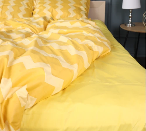 Простынь Сатин 22-1406 Yellow Waves