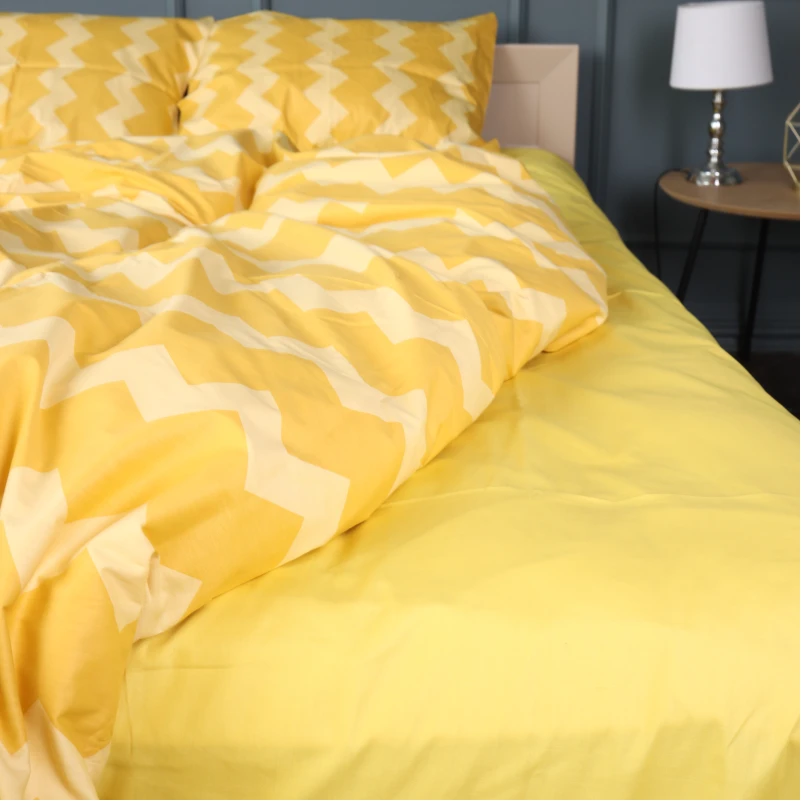 Наволочка Сатин 22-1406 Yellow Waves - 3