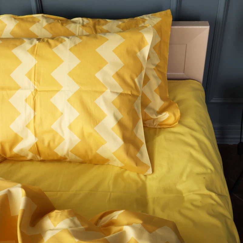 Наволочка Сатин 22-1406 Yellow Waves