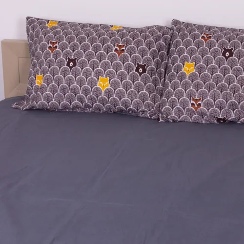 Простынь MirSon Ranforce Elite 17-0526 Fabulous forest grey - 2