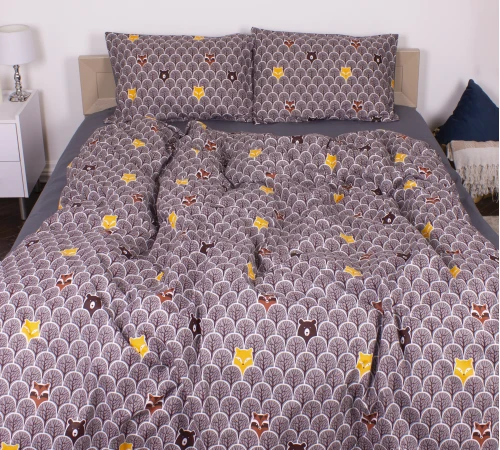 Комплект постельного белья MirSon Ranforce Elite 17-0526 Fabulous forest grey