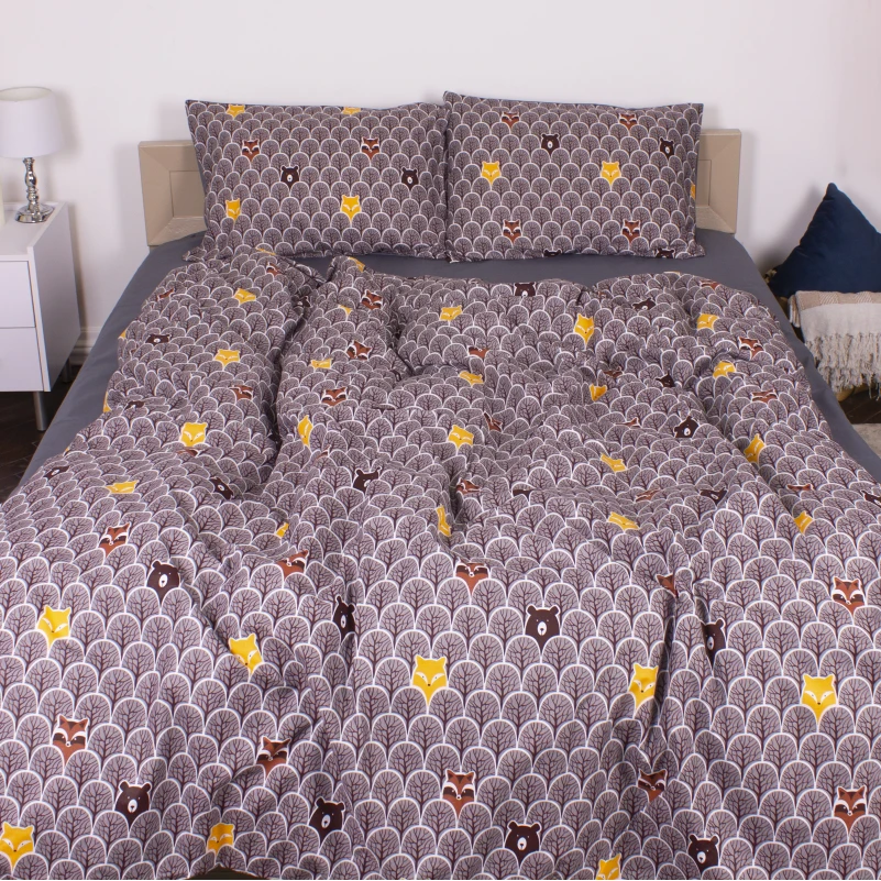 Комплект постельного белья MirSon Ranforce Elite 17-0526 Fabulous forest grey