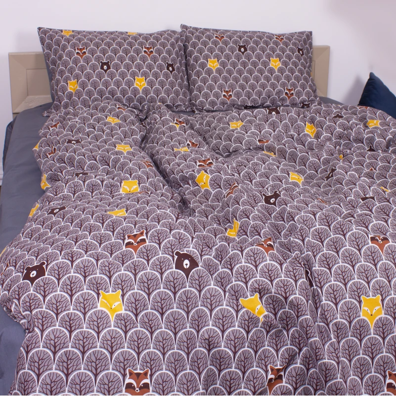 Комплект постельного белья Бязь 17-0526 Fabulous forest grey - 1