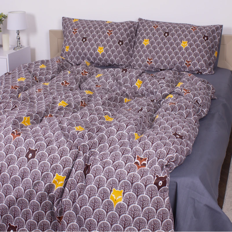 Комплект постельного белья Бязь 17-0526 Fabulous forest grey - 2