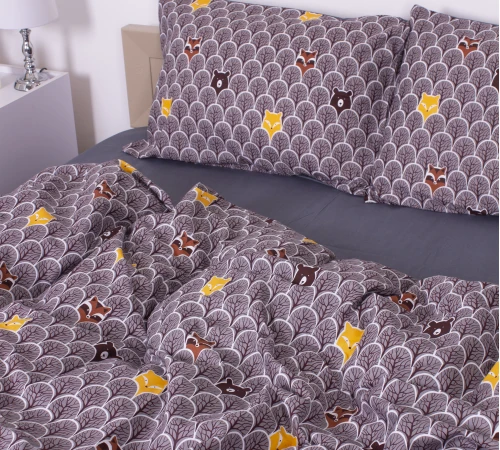 Підковдра MirSon Ranforce Elite 17-0526 Fabulous forest grey - 2