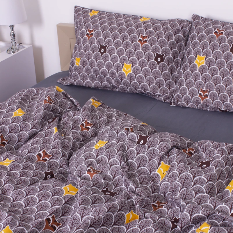 Комплект постельного белья Бязь 17-0526 Fabulous forest grey - 3