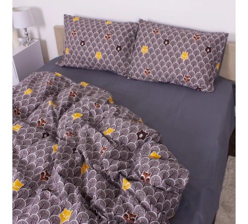 Простирадло MirSon Ranforce Elite 17-0526 Fabulous forest grey