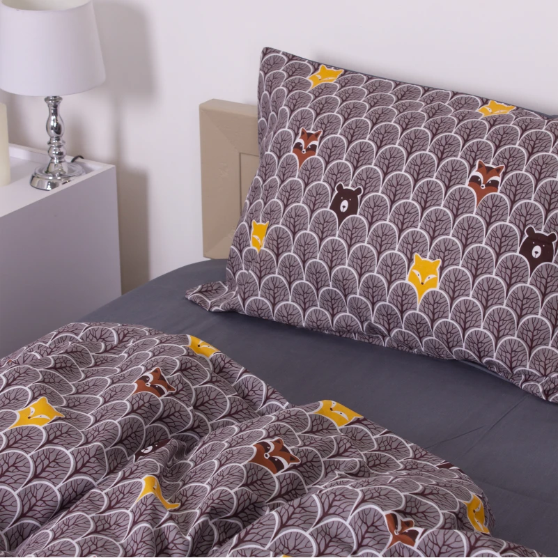 Наволочка Бязь 17-0526 Fabulous forest grey - 1