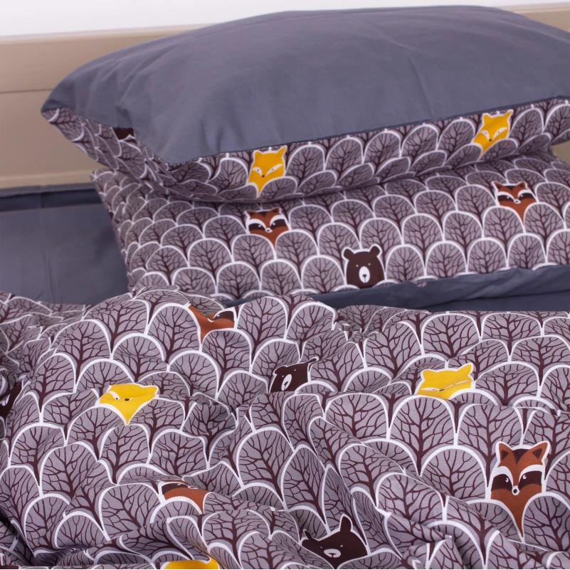 Комплект постельного белья MirSon Ranforce Elite 17-0526 Fabulous forest grey - 5