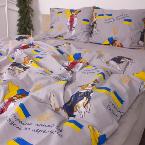 Пододеяльник MirSon Ranforce Elite 17-0596 "Пес Патрон Сірий" - 2