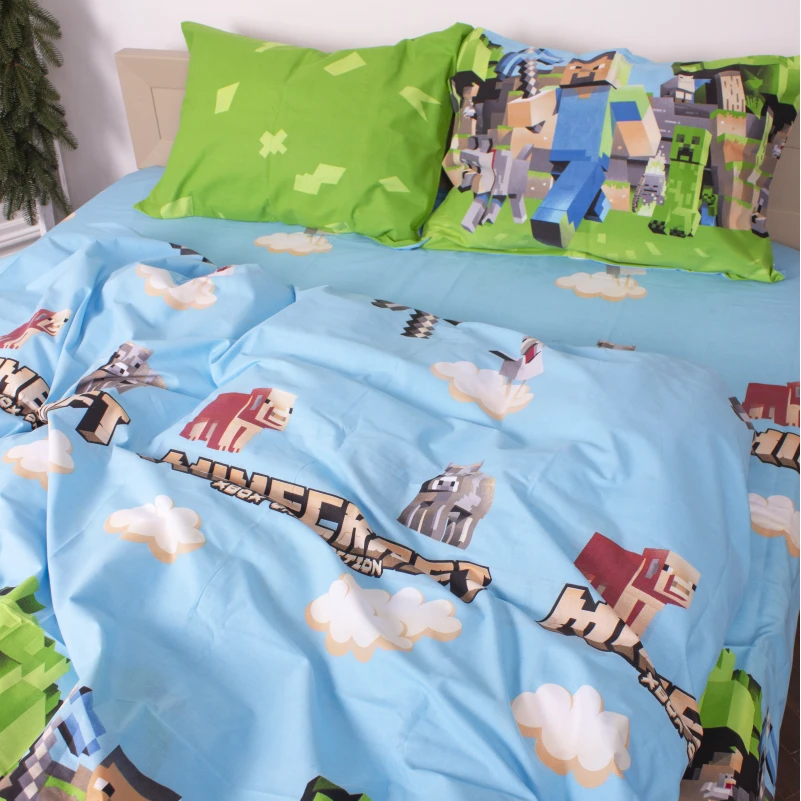 Білизна постільна Бязь 17-0597 Minecraft - 4