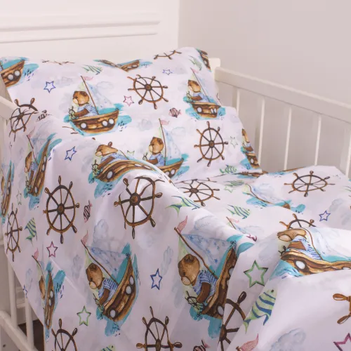 Детский комплект постельного белья Бязь Kids Time 20-0023 Sailor - 4